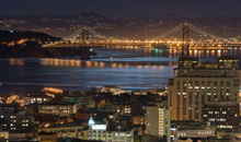 Photo of the Golden Gate Bridge, in San Francisco, CA
