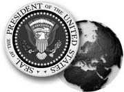 Presidential Seal and World Map
