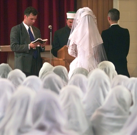 a Muslim wedding ceremony