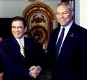 U.S. Secretary Powell and Minister of Foreign Affairs Nguyen Dy Nien, July 25. Link to Powell Hanoi press briefing.